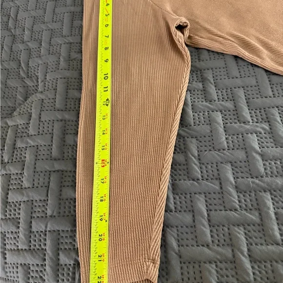 And Now This Women's Tan Ribbed Long Sleeve Tee - Picture 8 of 9